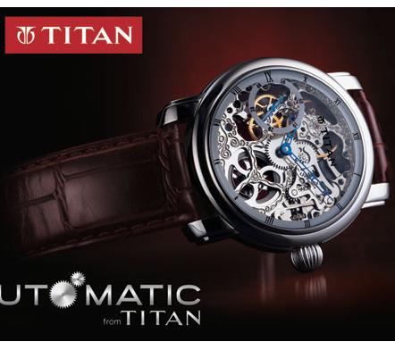 Phong cách với đồng hồ Titan 9277SL01 lộ máy