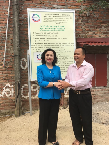 Trang trại Phù Đổng vinh dự được bà Ngô Thị Thanh Hằng – Phó Bí thư Thành ủy Hà Nội về thăm