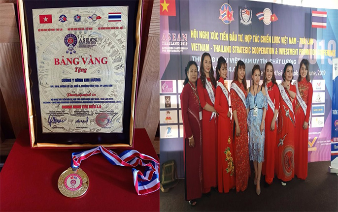 Lương y Nông Kim Hươnng vinh dự là người duy nhất đại diện cho tỉnh Lạng Sơn về linh vực Đông y tham dự Hội nghị Xúc tiến đầu tư hop tác Việt Nam – Thái Lan ngày 26/6/2019 vừa qua