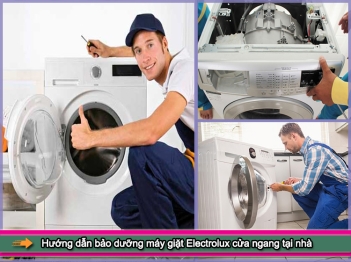 Hướng dẫn bảo dưỡng máy giặt Electrolux cửa ngang đúng cách